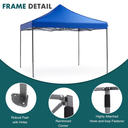 edx 10x10 Pop Up Canopy Tent with Sand Bags