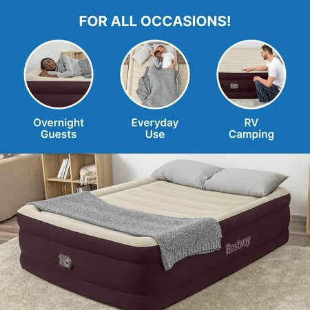 Bestway® Maroon Tritech Air Mattress Queen 20
