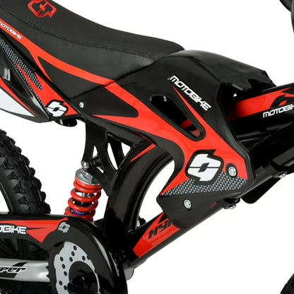Hyper Bicycles 16" Moto Bike, 5-7, Black/Red