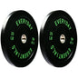 BalanceFrom 25 lb Olympic Bumper Plate Pair Black