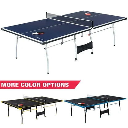 MD Sports Ping Pong Table, 4-Piece Foldable, Net