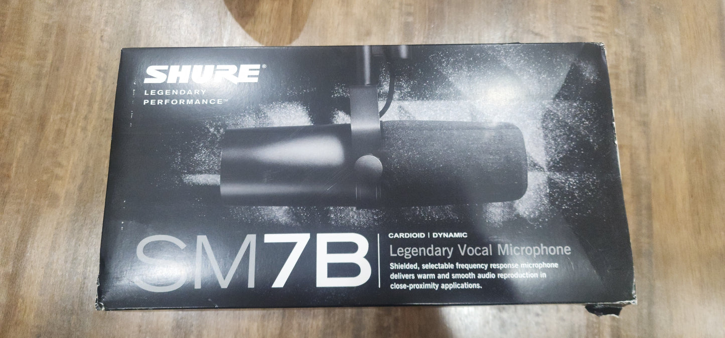 Shure SM7B Cardioid Dynamic Vocal Mic, Black