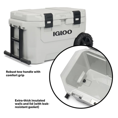 Igloo 65-Quart Yukon Cooler with Wheels
