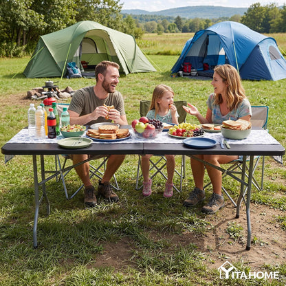 YITAHOME 6ft Folding Table with Handle