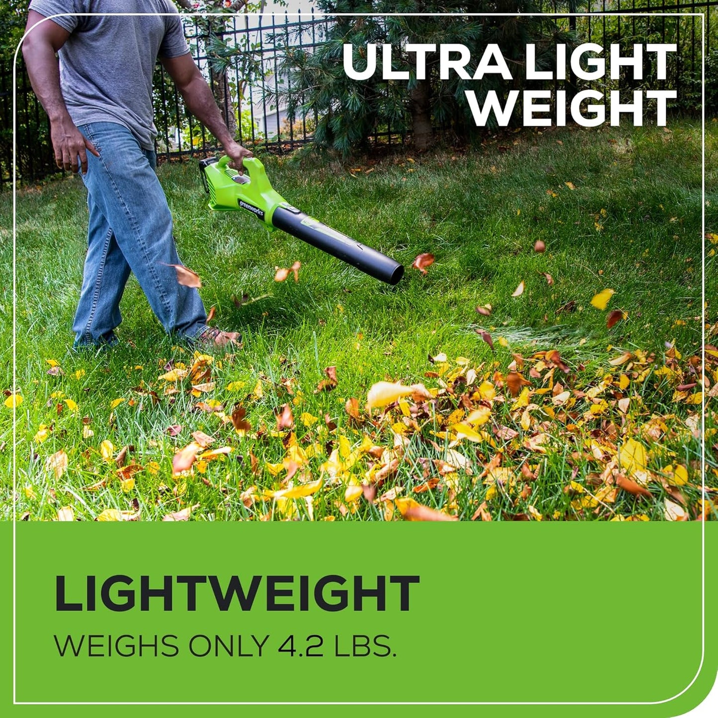 Greenworks 24V Cordless Axial Leaf Blower