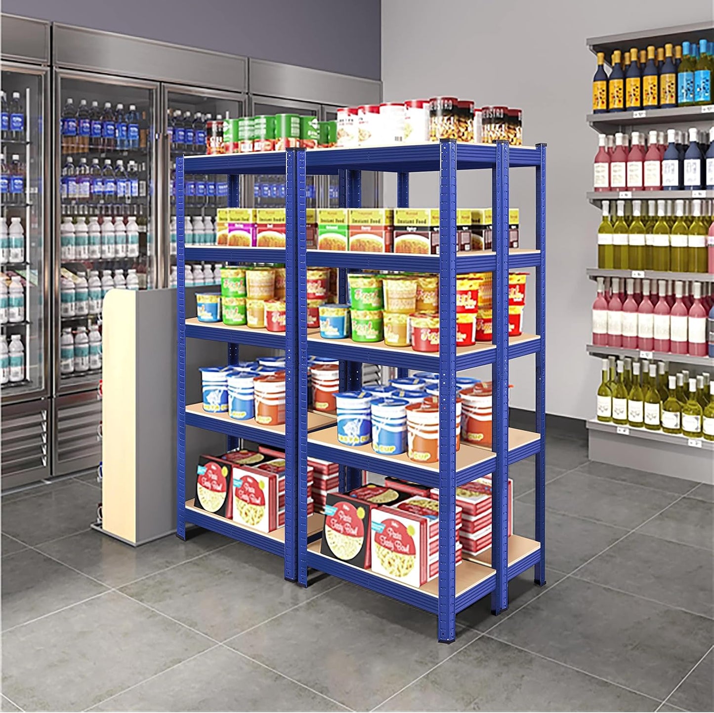 Yaheetech 5 Tier Shelf 35.5″L×12″W×71″H