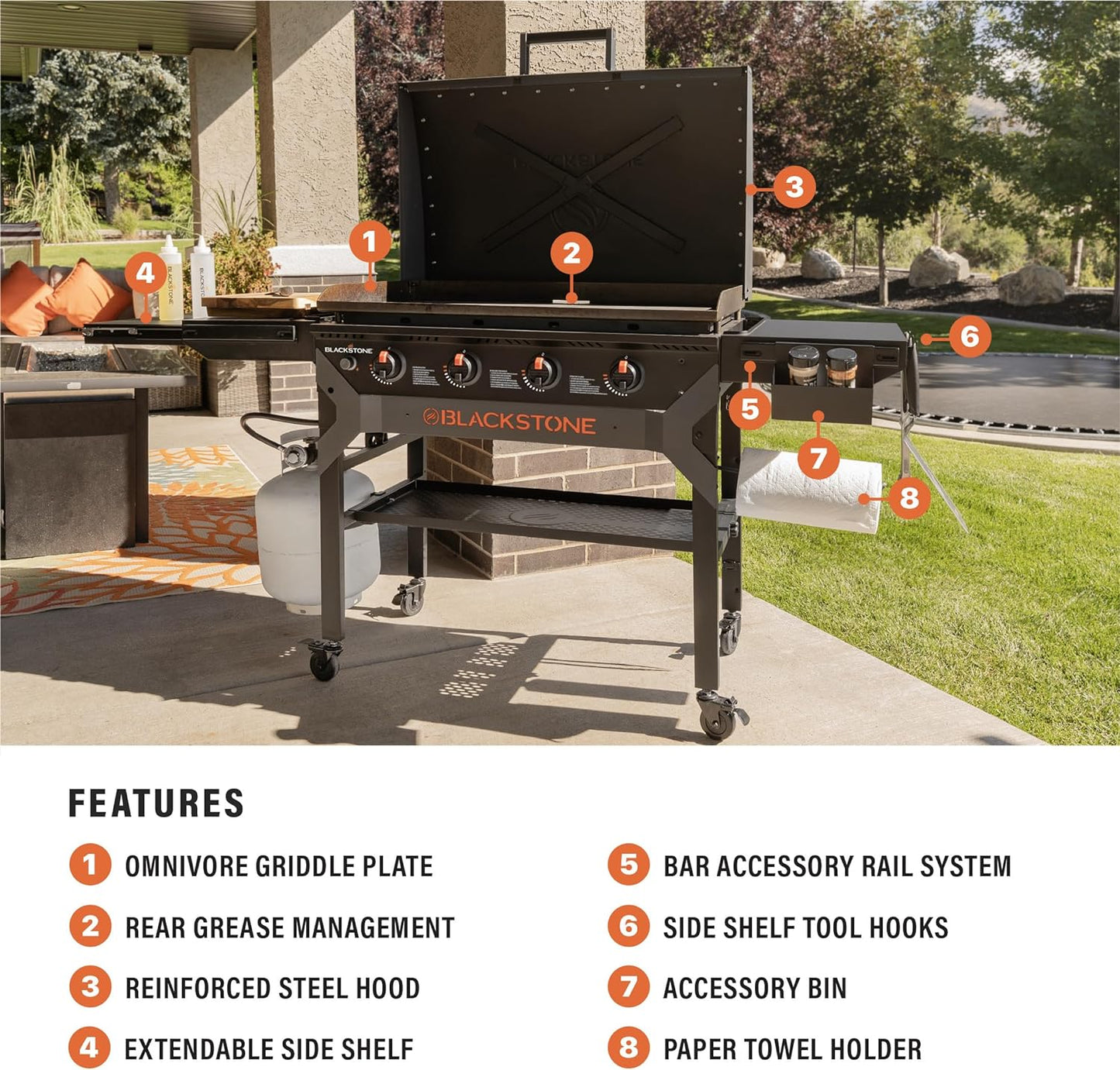 Blackstone Iron Forged 4 Burner LP Griddle