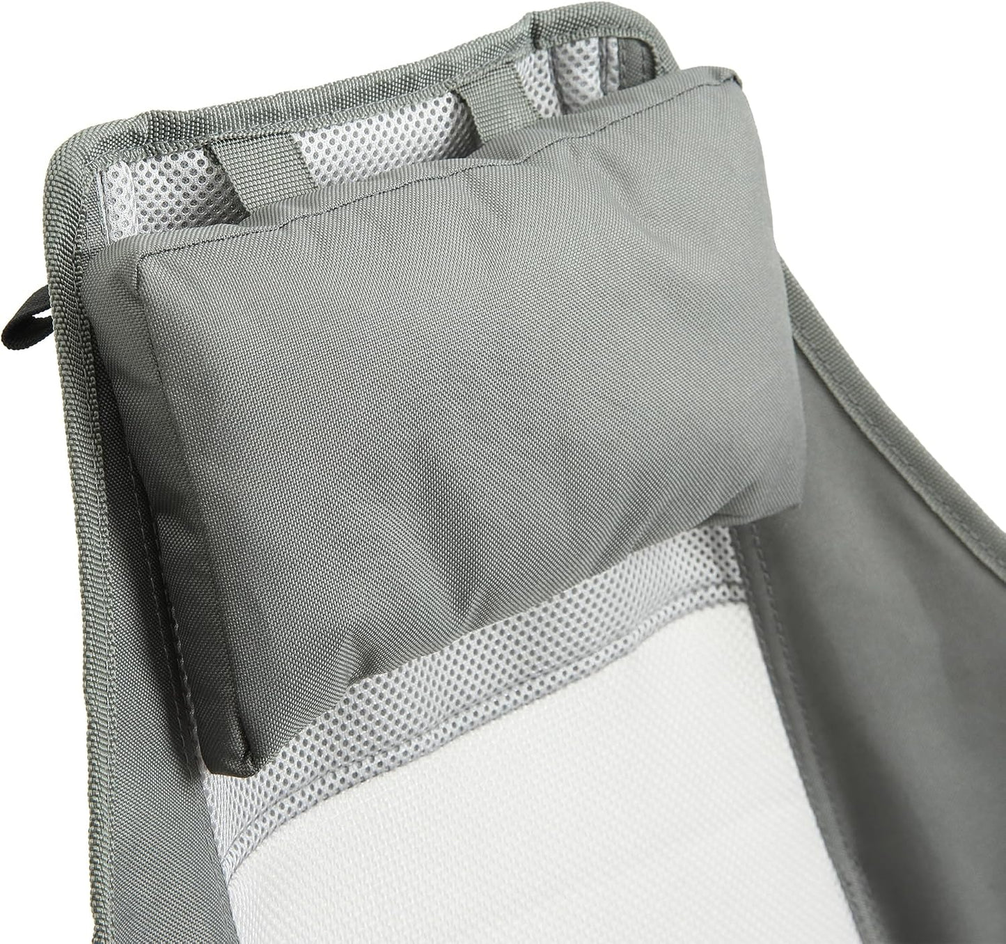 Folding Camping Chairs Set of 2, Portable Grey