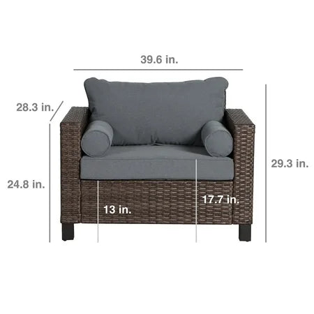 NEW Better Homes & Gardens Brookbury Cuddle Chair - Gray