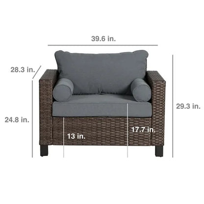 NEW Better Homes & Gardens Brookbury Cuddle Chair - Gray
