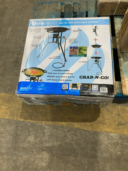 Portable Propane Grab-N-Go Grill in Black