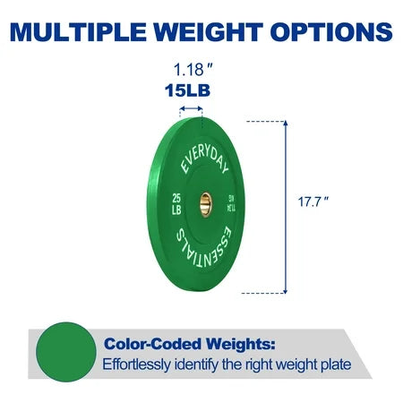 BalanceFrom Olympic Bumper Plates 25 lb Pair