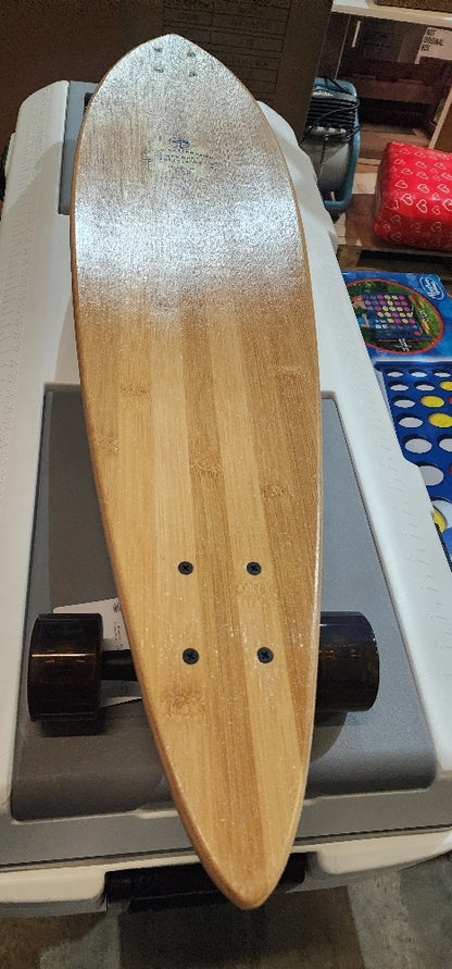 Arbor Bamboo Fish 37 Complete Longboard - Perfect for Cruising and Carving - Includes ABEC 7 Bearings, Spacers, Paris Risers, and Recycled Glass Re-Grit