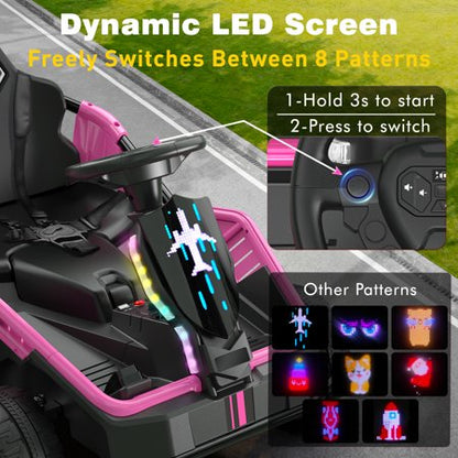 East Doll 24V Ride-On UTV, Remote, Pink