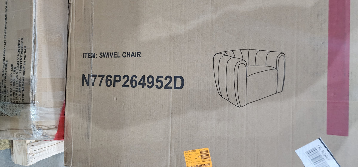 Smith Modern Velvet Swivel Chair