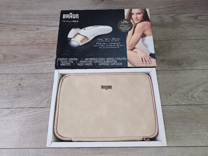 Braun Silk·expert Pro 5 PL5137 IPL, At-Home Hair Removal System, White&Gold