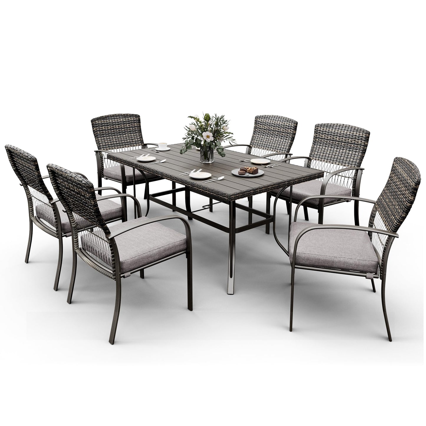 Pamapic 8504 6-Piece Patio Dining CHAIRS ONLY