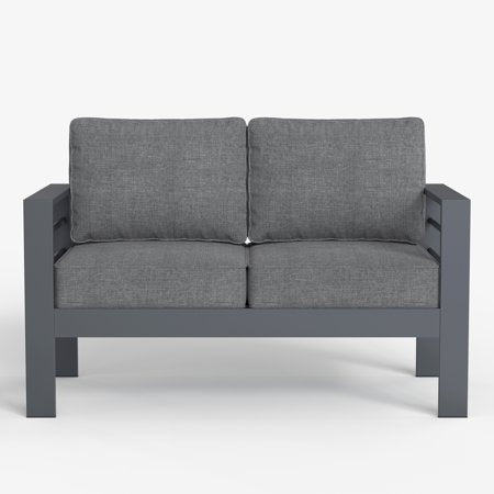 LayinSun Aluminum Outdoor Loveseat, 2-Seater
