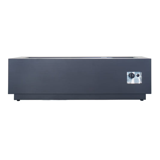 Reign Outdoor Rectangular Iron Gas Fire Pit