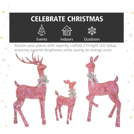 Jingle Joy 5ft Twinkle Lighted Outdoor Deer