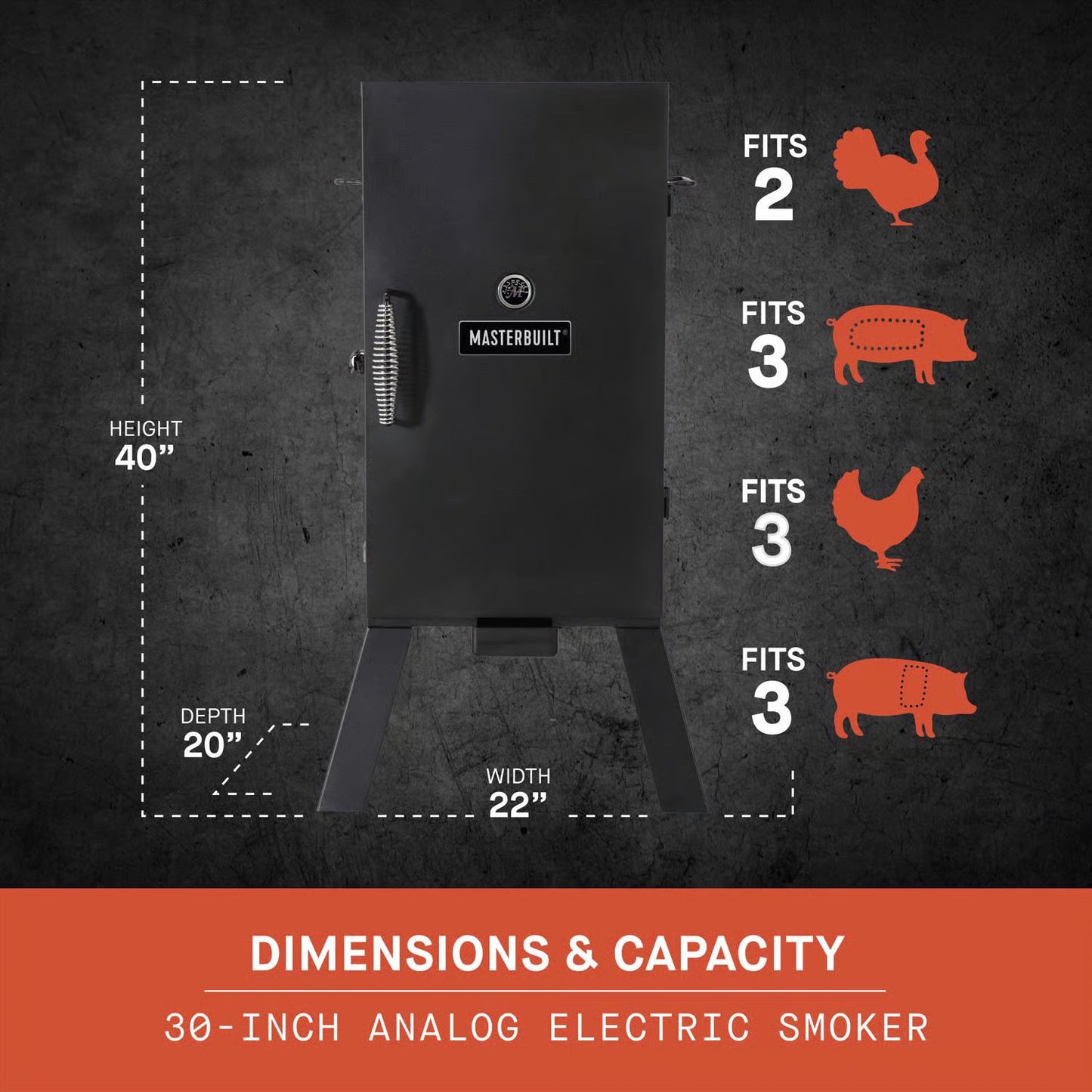 Masterbuilt Analog Wood Chips Vertical Smoker