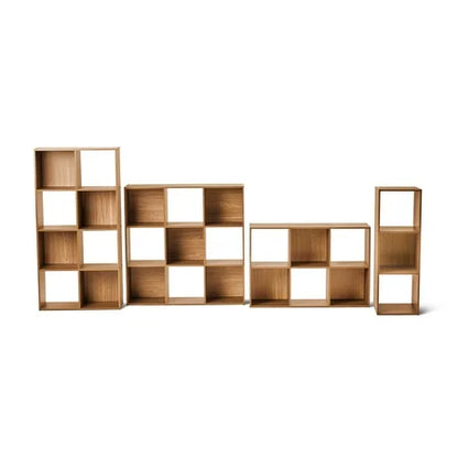 NEW Mainstays 11 8-Cube Storage Organizer, Warm Walnut