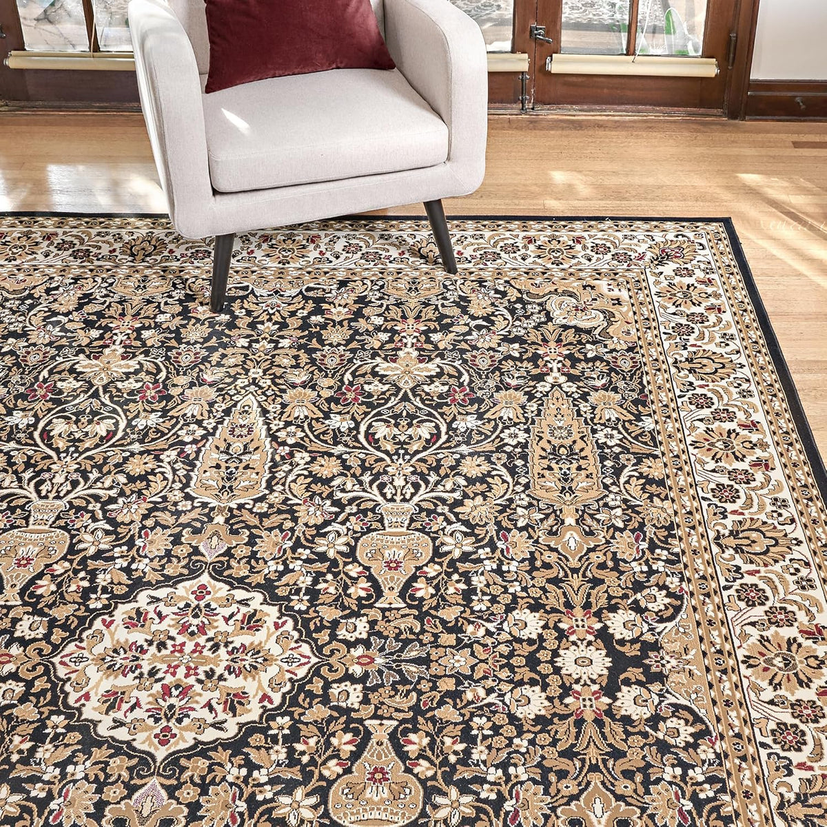 Gertmenian Vernon Indoor Rug - 8x10, Black