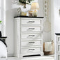 ACCOHOHO 5-Tier Storage Dresser, White
