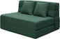 ANONER Fold Out Couch Bed Memory Foam Sleeper Chair with 2 Pillows, Queen Size