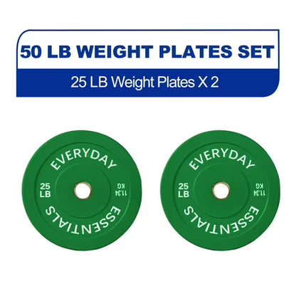BalanceFrom Olympic Bumper Plates 25 lb Pair
