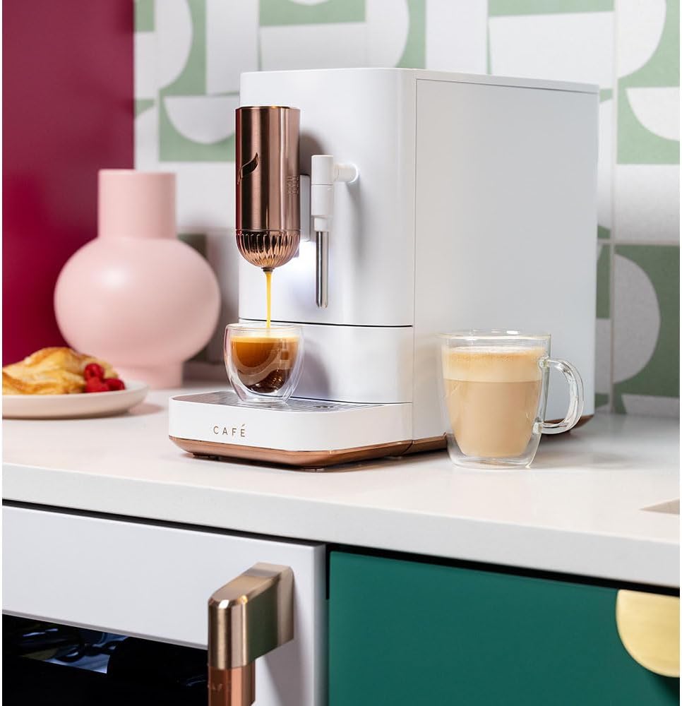 Cafe Affetto Automatic Espresso Machine & Milk Frother with Built In