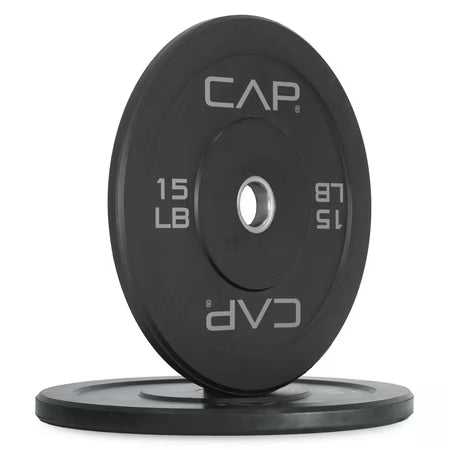 CAP Barbell Olympic Rubber Bumper Plates (Pairs) (15lbx2)
