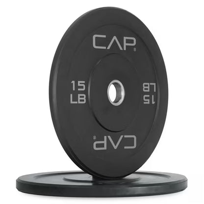 CAP Barbell Olympic Rubber Bumper Plates (Pairs) (15lbx2)