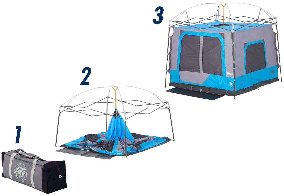 E-Z UP 6 Person Straight Leg Camping Cube