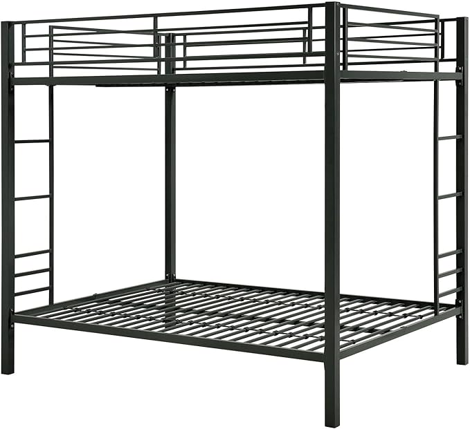 DHP Full Kids Metal Bunk Bed, Black
