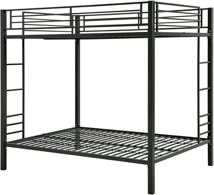 DHP Full Kids Metal Bunk Bed, Black