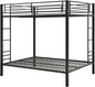 DHP Full Kids Metal Bunk Bed, Black