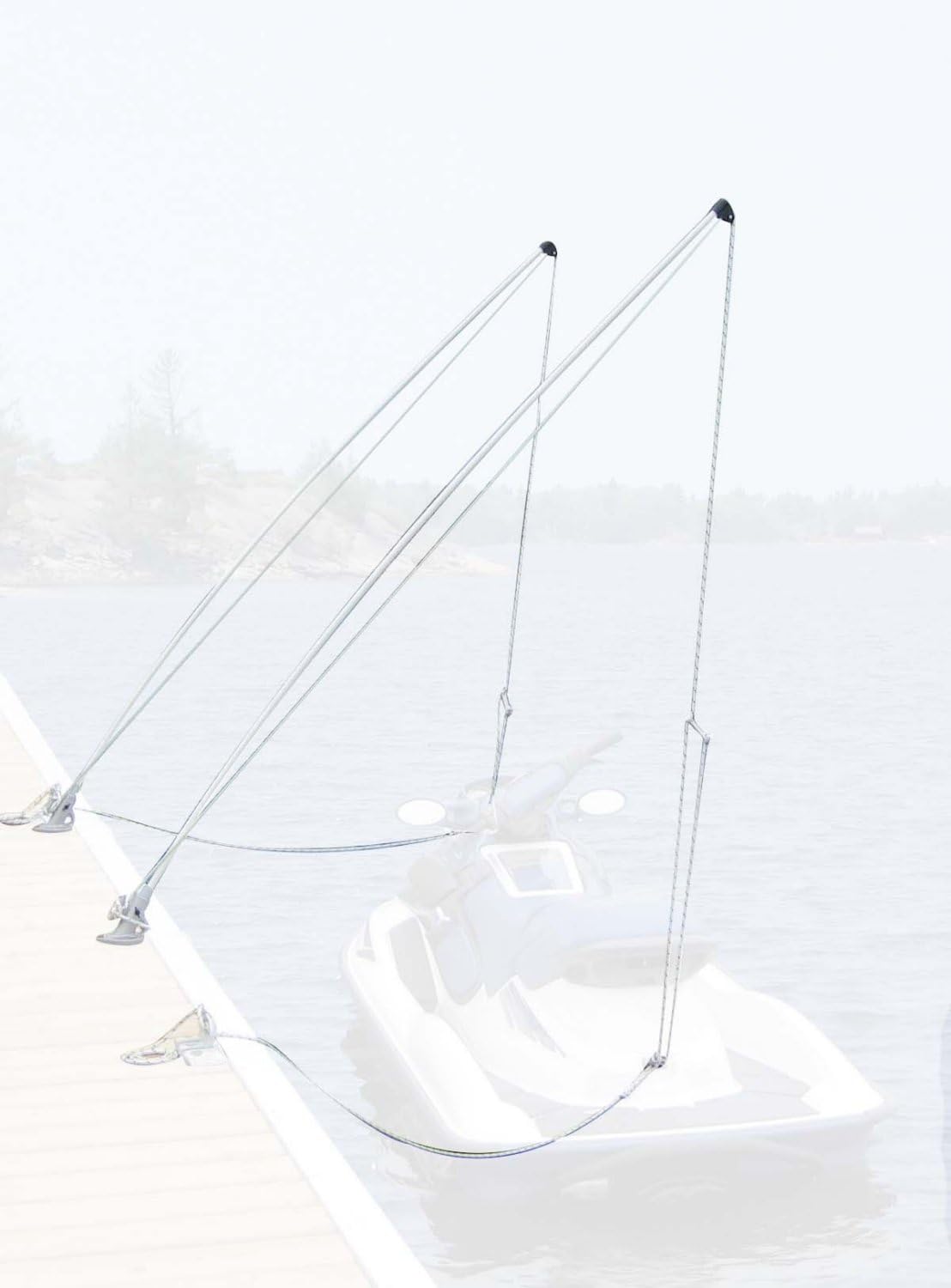 Dock Edge + Mooring Whip 12-Feet with Lines and Hardware, 5000-Pound