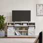 MAYEERTY 65” TV Stand with Sliding Door, White