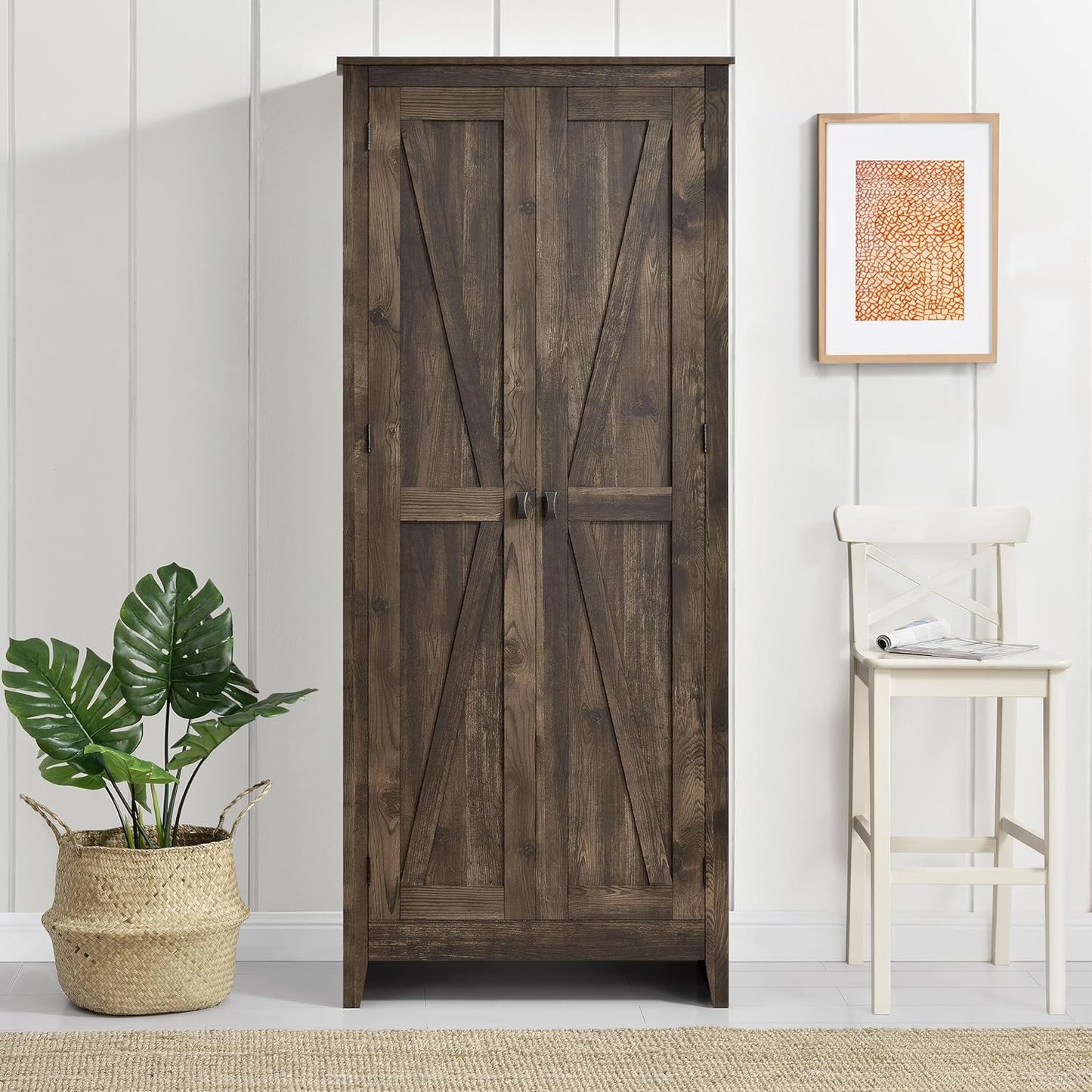 armington Storage Cabinet, 31.5" Wide, Rustic