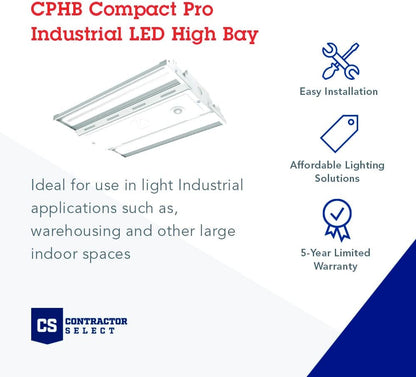 Lithonia Lighting CPHB Compact PRO LED High Bay Light, 30000 Lumens, 5000K