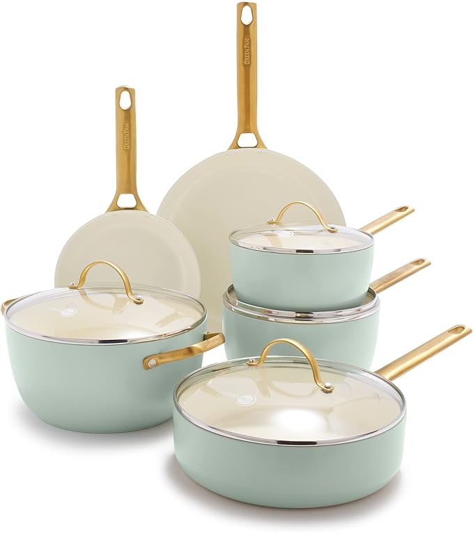 GreenPan Reserve Hard Anodized Healthy Ceramic Nonstick 10 Piece
