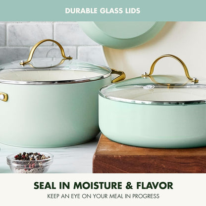 GreenPan Reserve Hard Anodized Healthy Ceramic Nonstick 10 Piece