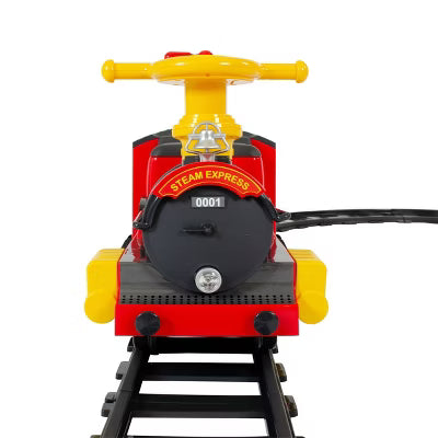 Rollplay 6V Steam Train Ride-On - Red/Black
