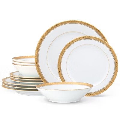 Noritake Crestwood Gold 12-Pc Set for 4