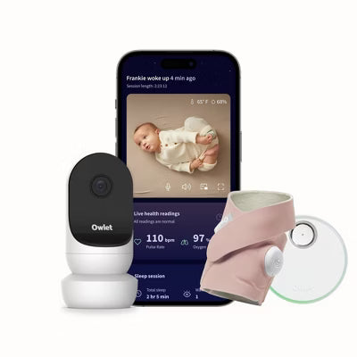 Owlet Dream Duo 2 Baby Monitor - Dusty Rose