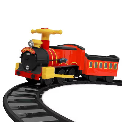 Rollplay 6V Steam Train Ride-On - Red/Black