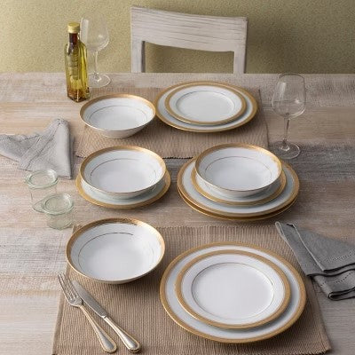 Noritake Crestwood Gold 12-Pc Set for 4