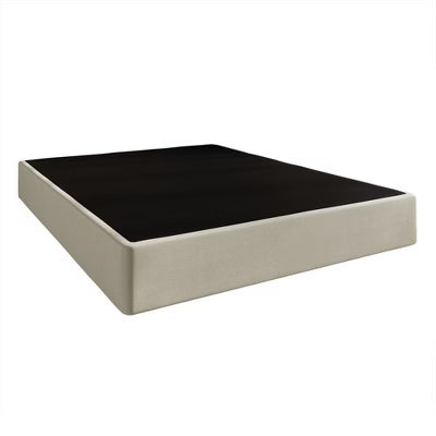 Home Design Warren Queen 8" Metal Box Spring, Black/Warm Gray