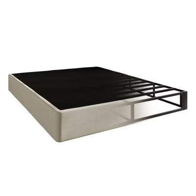 Home Design Warren Queen 8" Metal Box Spring, Black/Warm Gray